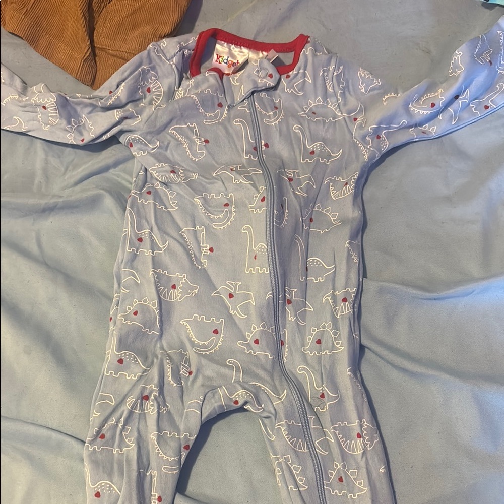 Blue Dinosaur Print Kids One Piece